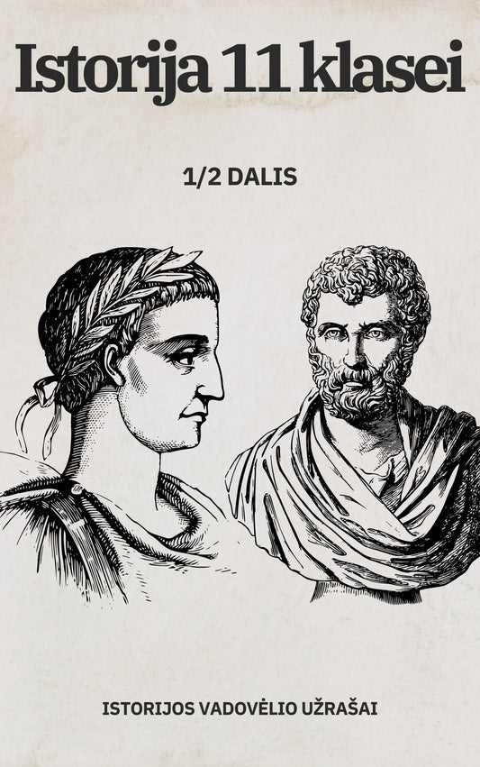 Istorijos vadovėlio 11 klasės 1 ir 2 dalies istorijos užrašai (aprašymas)