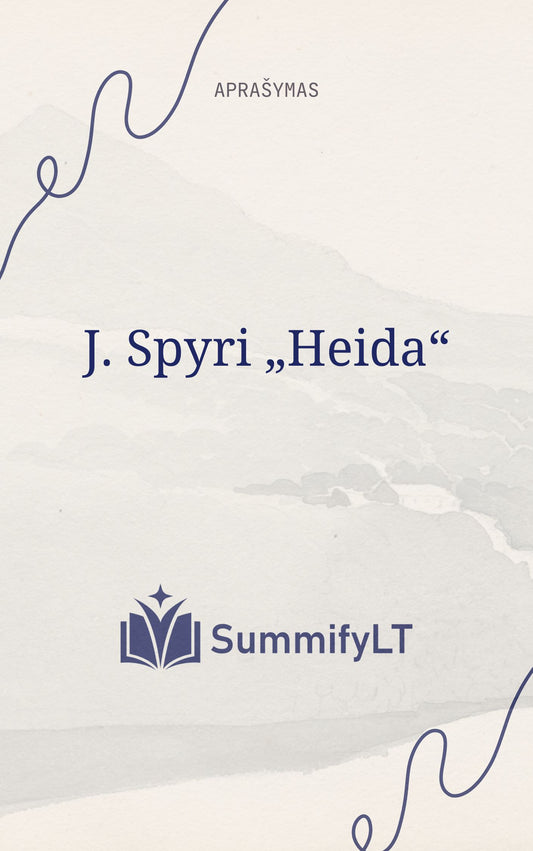 J. Spyri „Heida“