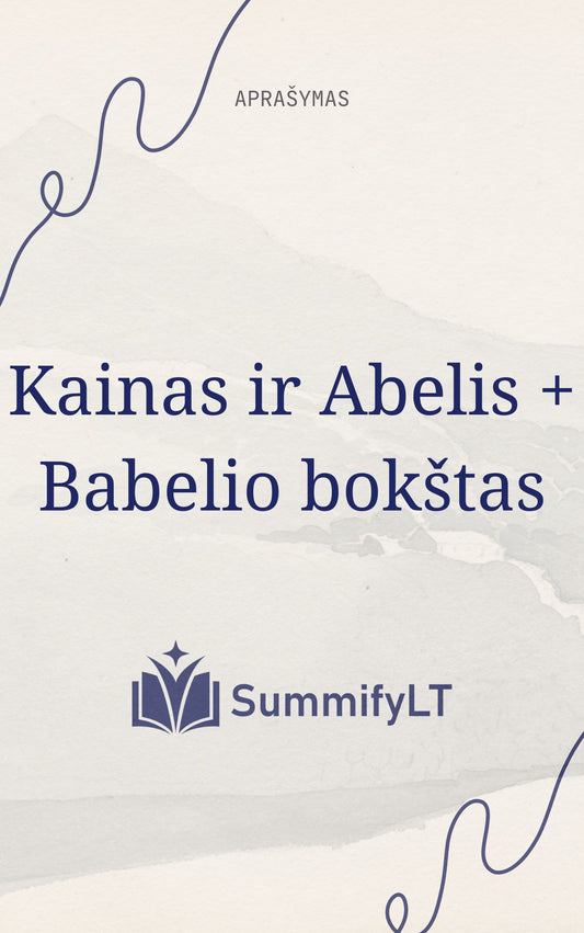 Kainas ir Abelis - Babelio bokštas