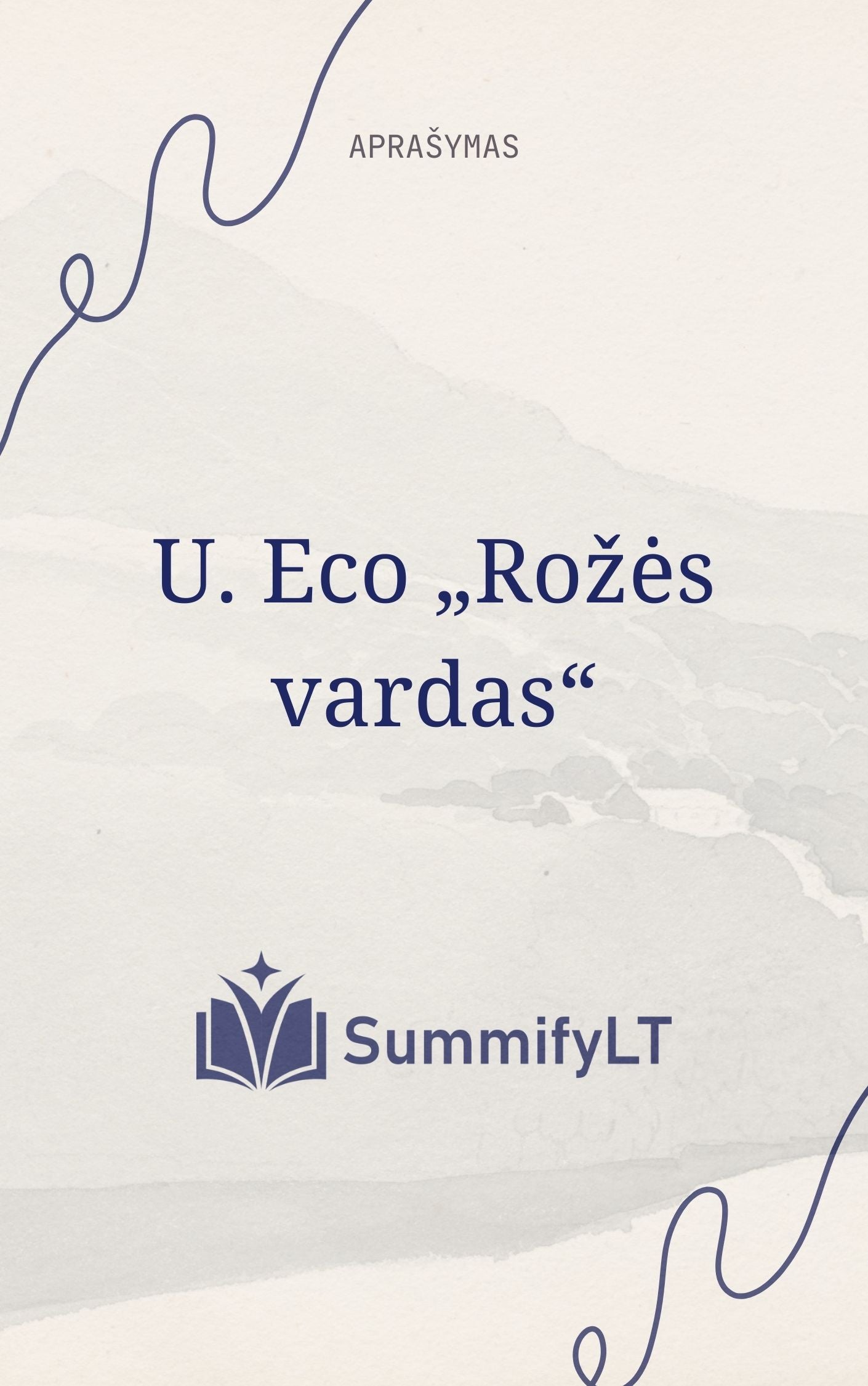 U. Eco „Rožės vardas“