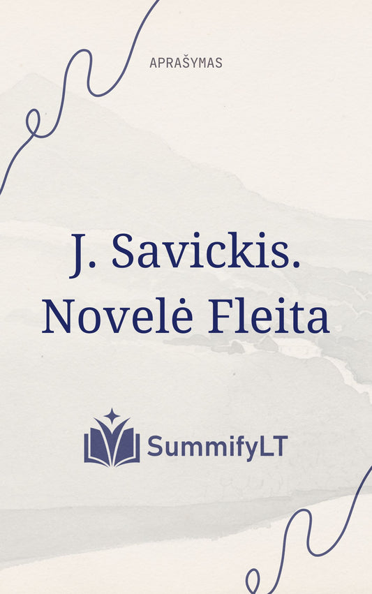 J. Savickis. Novelė Fleita